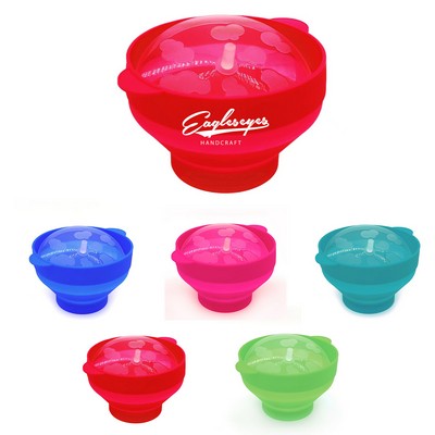 Collapsible Silicone Microwave Popcorn Bowl