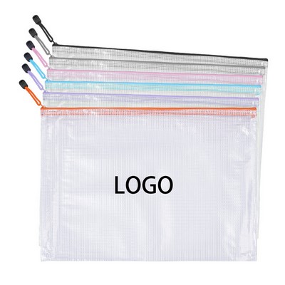 A4 Zipper Transparent File Bag Waterproof Pouch