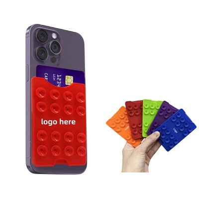 Silicone Suction Cup Phone Wallet