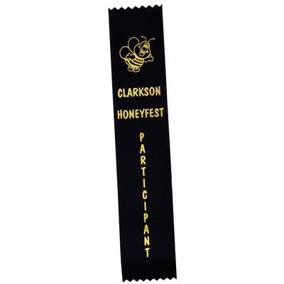 Custom Flat Ribbon w/ Pinked Edge (2"x 10")