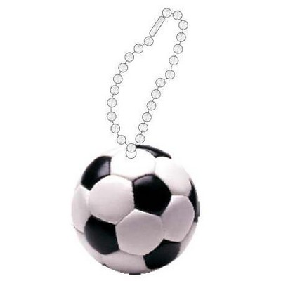 Soccer Ball Promotional Key Chain w/ Black Back (8 Square Inch)