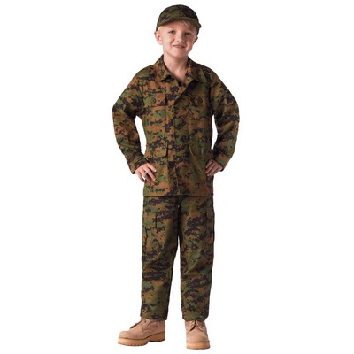 Kids Woodland Digital Camo Battle Dress Uniform Pants (XXS to XL)