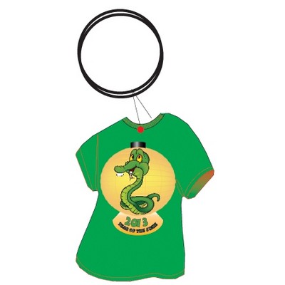 Chinese New Year T Shirt Executive Key Chain w/Mirrored Back (4 Square Inch)