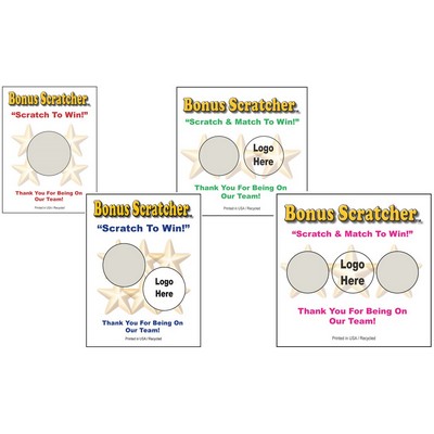 Semi Custom Scratcher Cards - Colors (5.50"x8.5")