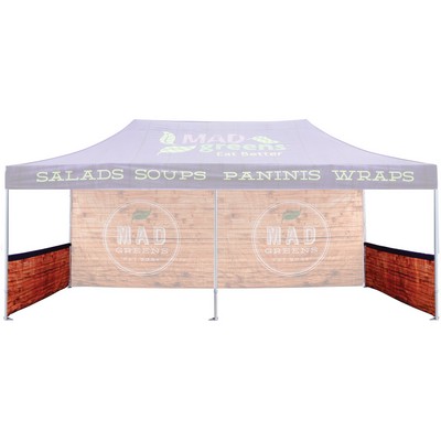 Pop Up Canopy Side Skirt (13'x3.3') w/ SS Sublimation & Rail