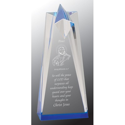 Blue Sculptured Star Acrylic