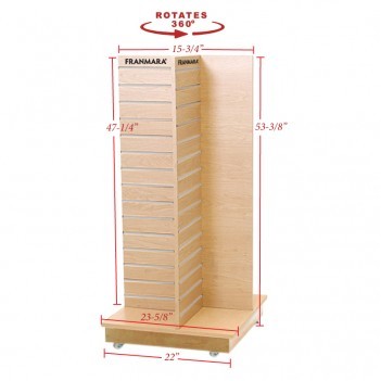 Rotating Floor Display w/Four Slatwall Panels