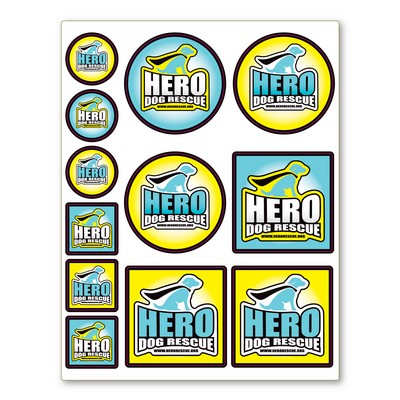 Adhesive Decal Sticker Sheet 8.5" x 11" - 3.4 Mil