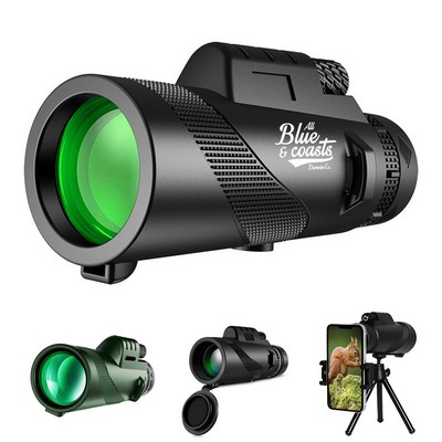 40X60 Monocular Telescope with Smartphone Holder and Tripod