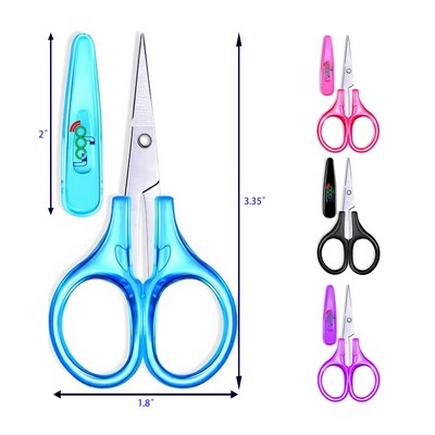 Detail Mini Craft Scissors Set Stainless Steel with Protective Cover Straight Tip Sewing Scissors