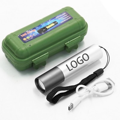 LED Rechargeable High Beam Multifunctional Mini Flashlight