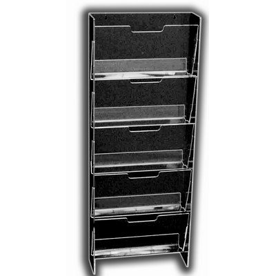 Wall-Mounting Newspaper Or Menu Rack (43"x16 1/2"x5 3/4")