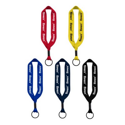 3/4" Polyester Key Chain with Crimp Split Ring