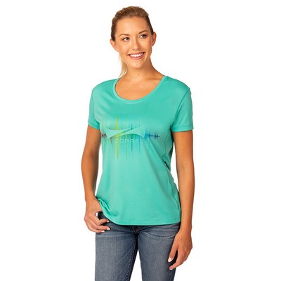 Zorrel® Ladies Brazil Syntrel™ Popcorn Knit Tee Shirt