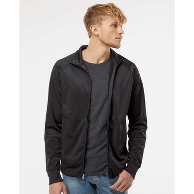 Independent Trading Co. Unisex Lightweight Poly-Tech Full-Zip Track Jacket