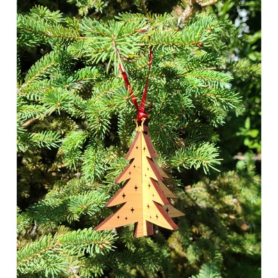 3.5" Customizable 3D Tree Ornaments