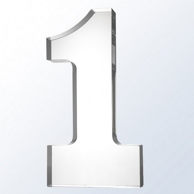Number One Acrylic Award, 5"H