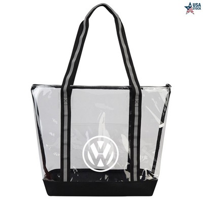 ClearView DailyMate Zippered Clear Tote