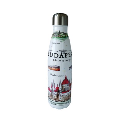 17oz Full Wrap Printed Vacuum Insulated Stainless Steel Water Bottle