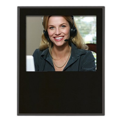Matte Black Finish Slide-In Frame Plaque w/ 10" x 8" Window