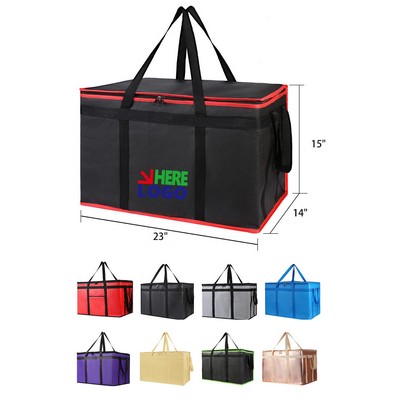 Insulated Food Delivery Grocery Tote Bag