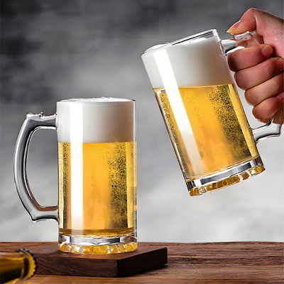 500ML Large Capacity Handle Glass Beer
