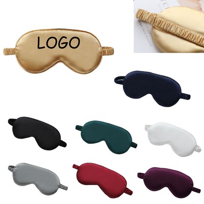 Soft Imitation Silk Sleep Masks With Elastic Strap