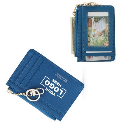 Slim Zipper Card Holder Wallet for Men and Women