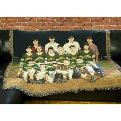 Custom CottonWeave™ Photo Tapestry Throw, USA-made. Size XL.