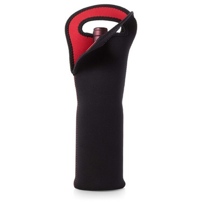 Promotek iBank® Neoprene Wine Single Bottle Tote Bag