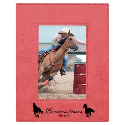 Leatherette 4 x 6 Photo Frame - Pink