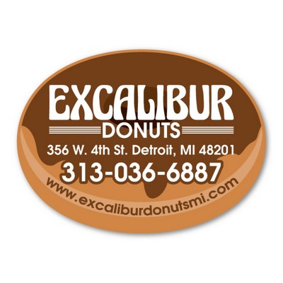 Donut Magnet - 5.75" x 4.25" - 30 mil - Outdoor Safe