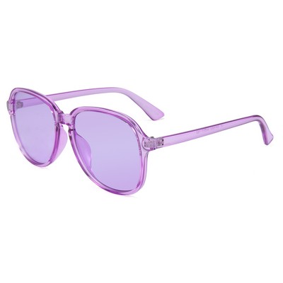 Sunglasses - Purple Lenses - Clear Purple Frames