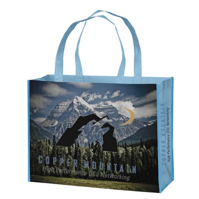 Medium - 14x12x4 Full Color Laminated Tote Bag