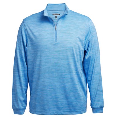 Pebble Beach Men's Heather 1/4 Zip Pullover