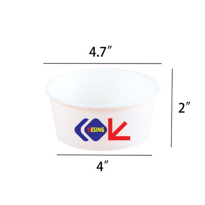 Customizabl Full Color 12OZ Disposable Bowls