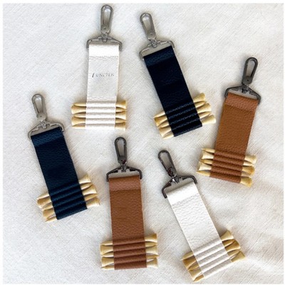 Golfs Bag Clip Golfs Tees Holder Golfs Bag Accessory Golfs Pouches Organizers Belt PU Leather