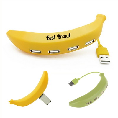 Banana USB Hub with 4 Ports