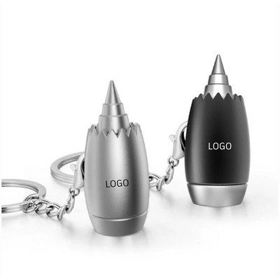 Metal Airplane Engine Keychain