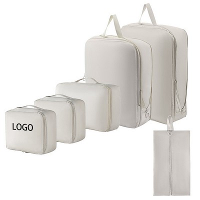 Six-Piece Wrinkle-Resistant Memory Fabric Storage Bag