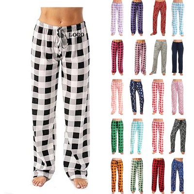 Women Plaid Pajama Pant