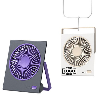 Portable Rechargeable 4-Speed Desk Fan