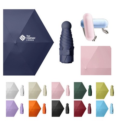 Durable Five Fold Mini All Weather Protection Umbrella