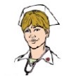 Female Nurse Stock Temporary Tattoo