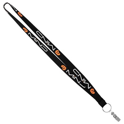 3/4" Recycled Euro Soft Lanyard (Factory Direct) 10-12 Weeks Ocean