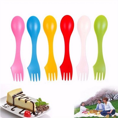 3 In 1 Multi-functional Plastic Knife/Fork/Spoon