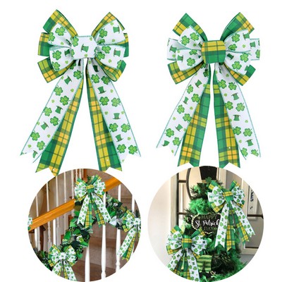 St. Patrick's Day Clover Bow