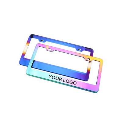 Aluminum Alloy Colorful License Plate Frame