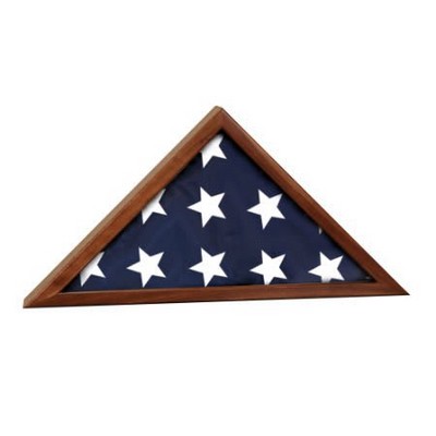 Genuine Walnut Flag Display Case, 16 1/4" x 8 1/4"