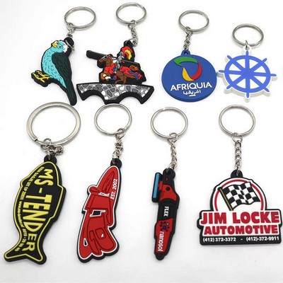2 Inch Custom 2D PVC Keychain
